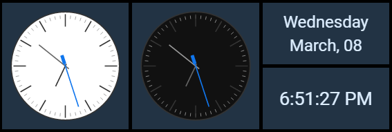 Clock widget